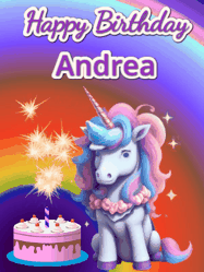 Happy Birthday Andrea GIF