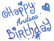 Happy Birthday Andrea GIF
