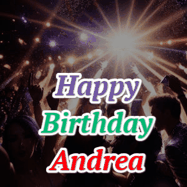 Happy Birthday Andrea GIF