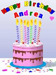 Happy Birthday Andrea GIF