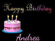 Happy Birthday Andrea GIF