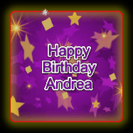Happy Birthday Andrea GIF