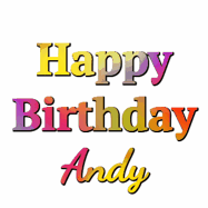 Happy Birthday Andy GIF