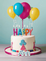 Happy Birthday Ann GIF