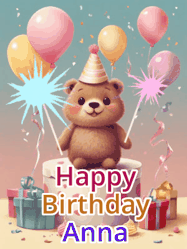 Happy Birthday Anna GIF