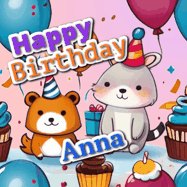 Happy Birthday Anna GIF