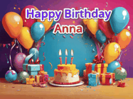 Happy Birthday Anna GIF