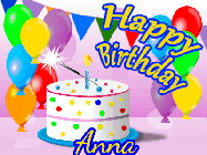 Happy Birthday Anna GIF
