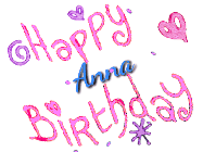 Happy Birthday Anna GIF