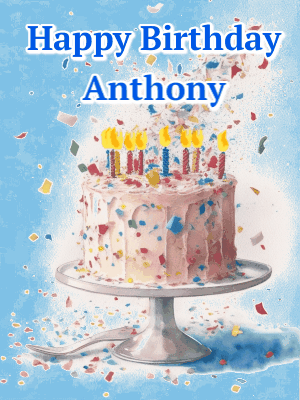 Happy Birthday Anthony GIF 6