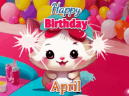 Happy Birthday April GIF