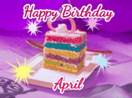 Happy Birthday April GIF