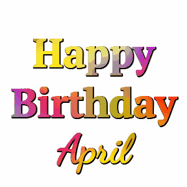 Happy Birthday April GIF