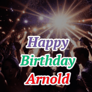 Happy Birthday Arnold GIF
