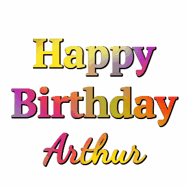Happy Birthday Arthur GIF