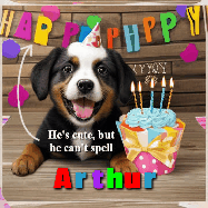 Happy Birthday Arthur GIF