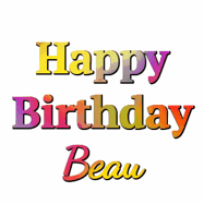 Happy Birthday Beau GIF