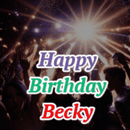 Happy Birthday Becky GIF
