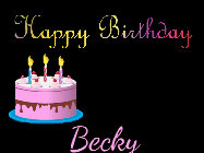 Happy Birthday Becky GIF