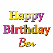 Happy Birthday Ben GIF