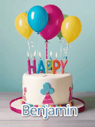 Happy Birthday Benjamin GIF
