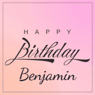 Happy Birthday Benjamin GIF: A beautiful birthday cake gif with animated sparkles and glitter Happy Birthday Name you can customize