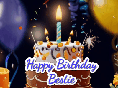 Happy Birthday Bestie GIF 137