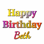 Happy Birthday Beth GIF