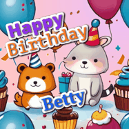 Happy Birthday Betty GIF