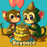 Happy Birthday Beyonce GIF: What are these cute things with the ugly birthday cake! A name, but no happy birthday. I may have screwed this one up.