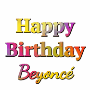 Happy Birthday Beyonce GIF