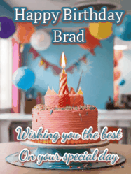 Happy Birthday Brad GIF
