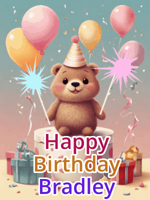 Happy Birthday Bradley GIF 105