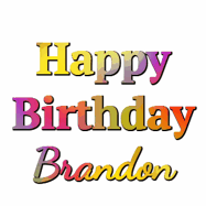 Happy Birthday Brandon GIF