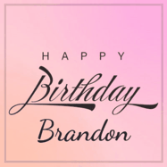 Happy Birthday Brandon GIF: A beautiful birthday cake gif with animated sparkles and glitter Happy Birthday Name you can customize