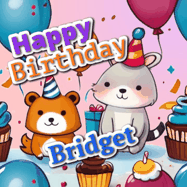 Happy Birthday Bridget GIF