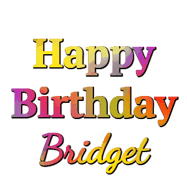 Happy Birthday Bridget GIF