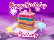 Happy Birthday Brittany GIF