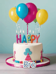 Happy Birthday Bro GIF