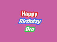 Happy Birthday Bro GIF: Cute little guy running with balloons to celebrate in this animated happy birthday customizable gif.