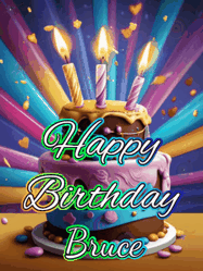 Happy Birthday Bruce GIF