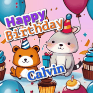 Happy Birthday Calvin GIF