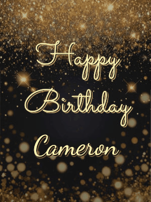 Happy Birthday Cameron GIF 17