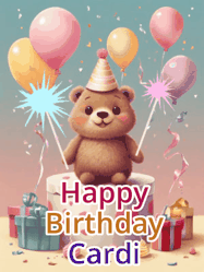 Happy Birthday Cardi GIF