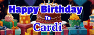 Happy Birthday Cardi GIF