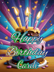 Happy Birthday Cardi GIF