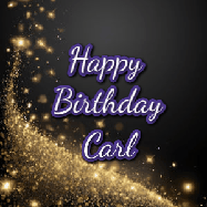 Happy Birthday Carl GIF: A beautiful Animated Happy Birthday GIF full of glitter and fireworks. It reads Happy Birthday Name and can be customized.