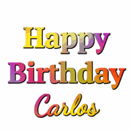 Happy Birthday Carlos GIF