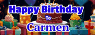 Happy Birthday Carmen GIF