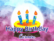 Happy Birthday Carmen GIF